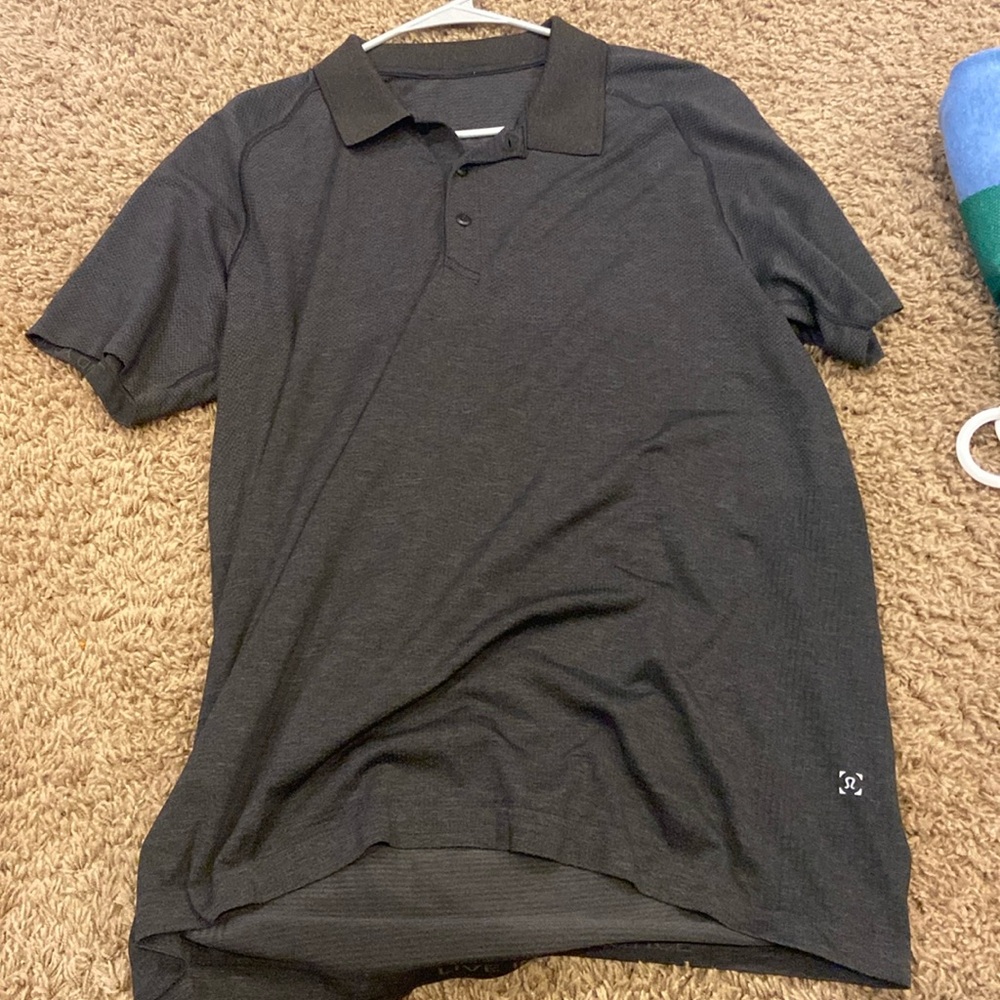 Black lulu lemon metal vent polo